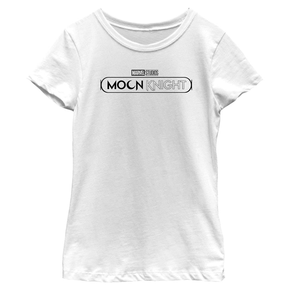 Girl's Marvel Moon Knight Black Logo T-Shirt