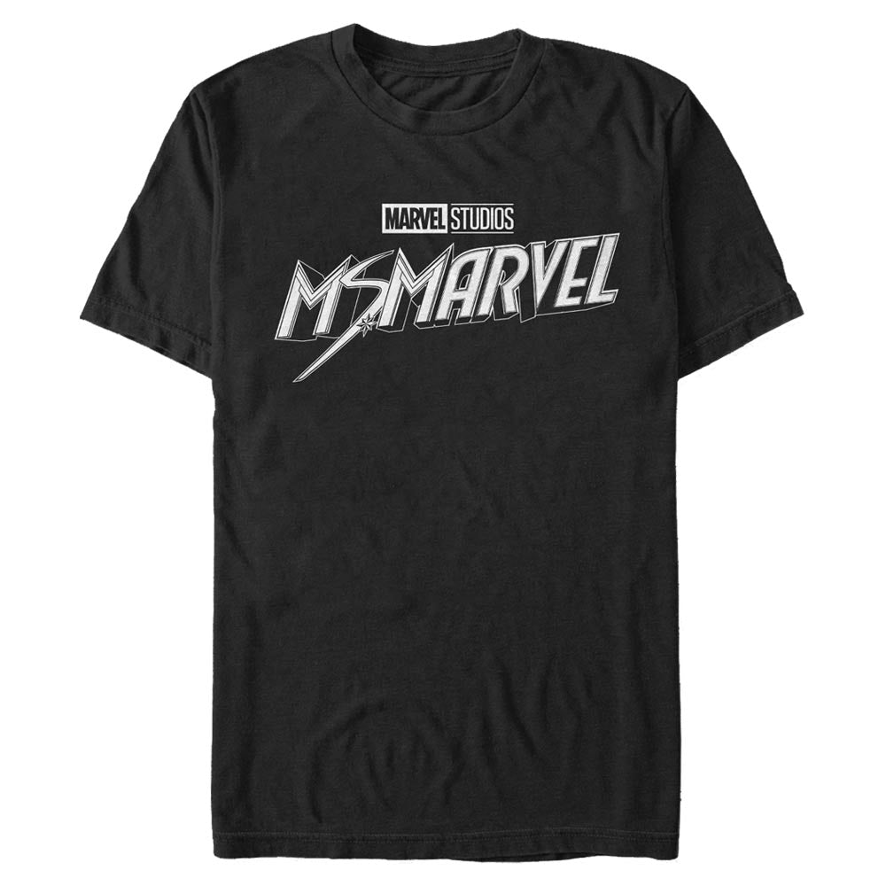 Men's Marvel Black and White T-Shirt